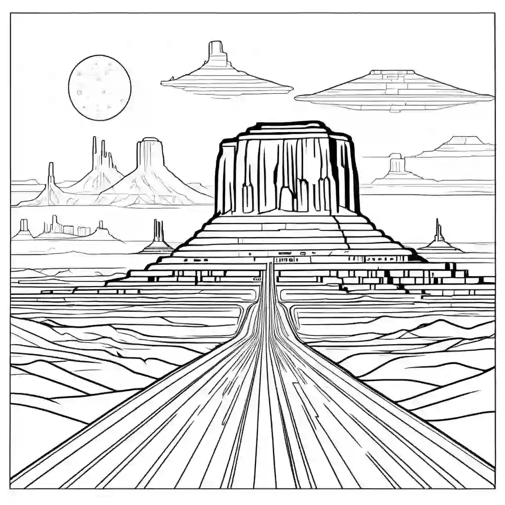 Monument Valley coloring pages
